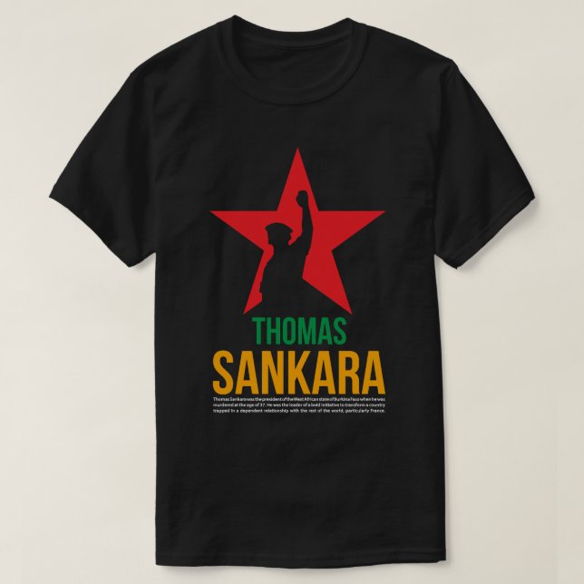Camiseta Homens Engraçados Che Guevara Thomas De Sankara Af (Frente do Design)