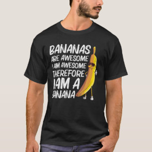 Camiseta Homens Engraçados com Banana Frutas Comem Pão-de