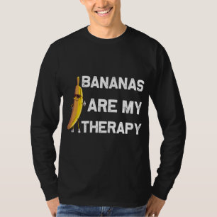 Camiseta Homens Engraçados com Banana Frutas Comem Pão-de-O