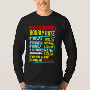 Camiseta Homens engraçados controle de pragas exterminador 
