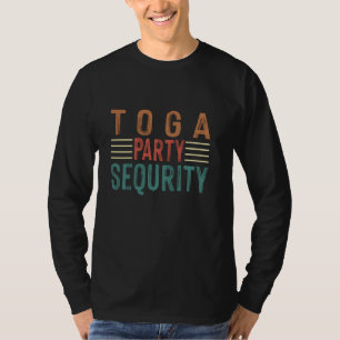 Camiseta Homens engraçados do pai do Partido Toga-Security 