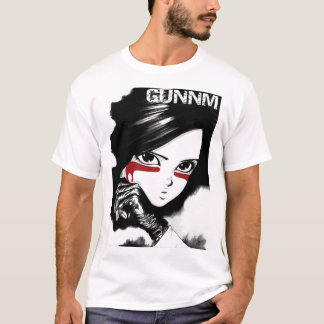 Camiseta Homens Engraçados Gunnm Gally Alita Batalha Angel 