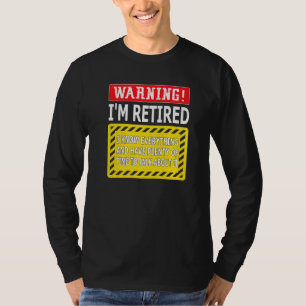 Camiseta Homens Engraçados Reformados Mulheres Retirem Avis