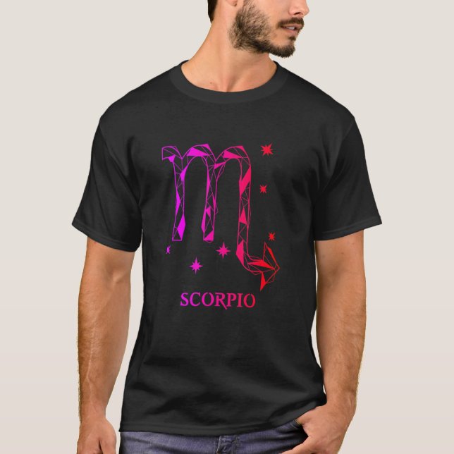 Camiseta Homens Escorpião Zodíaco 2 (Frente)