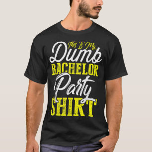 Camiseta Homens Esta É Minha Estúpida Festa de Despedida de