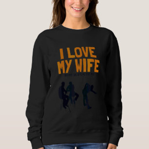 Camiseta Homens Eu Amo Minha Esposa Bolas de Bilhar Mesa de