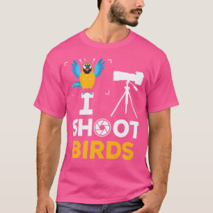 Camiseta Homens Eu Atiro Pássaros - Fotógrafo Engraçado Fot