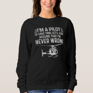 Camiseta Homens Eu Sou Um Piloto Para Economizar Tempo Nunc