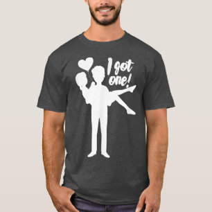 Camiseta Homens Eu Tenho Um Noivo Noiva Casamento Despedida