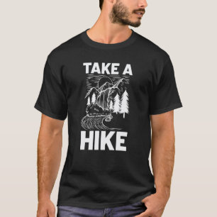 Camiseta Homens Faça Uma Caminhada Cena de Aventura ao Ar L