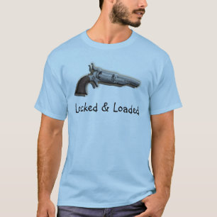 Camiseta Homens fechados dos amantes da arma carregada