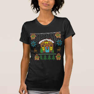 Camiseta Homens feios da casa de pão-de-espécie da camiso