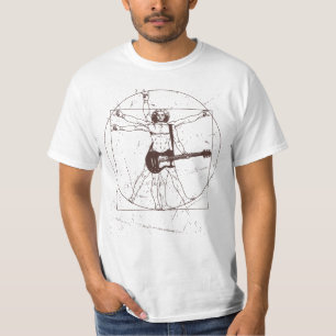Camiseta Homens Guitaristas - Sinal de Mão de Rock Vitruvia