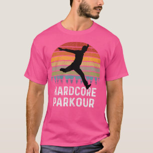 Camiseta Homens Hardcore Parkour Retro