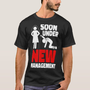 Camiseta Homens Homens Sob Nova Gestão Noivo Solteiro Parte