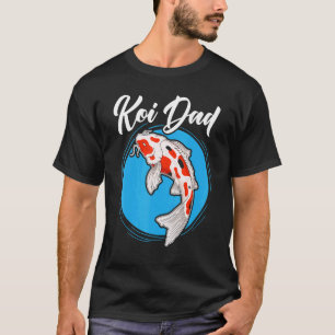 Camiseta Homens Koi Pai Carpa Japonesa Nishikigoi Peixe Gor