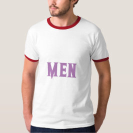 Camiseta Homens - Lavanda de texto personalizado Cor básica
