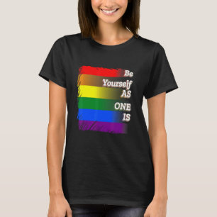 Camiseta Homens legal Do Orgulho Mulheres São Você Mesmo Co