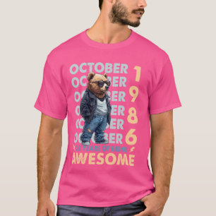 Camiseta Homens Legend outubro de 1986 38º Aniversário Lega