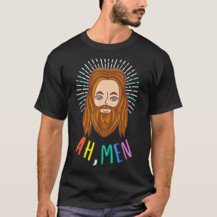 Camiseta Homens Lgbt Orgulho gay Jesus Rainbow Flag Christi