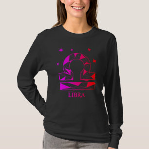 Camiseta Homens Libra Zodíaco Para Pessoas Que Amam Astrolo