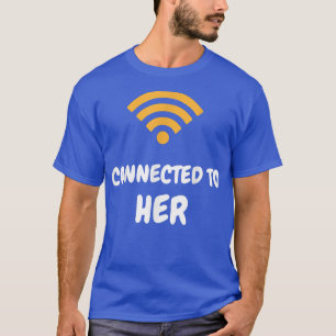 Camiseta Homens Ligados A Ele Ligados A Ela Casal Engraçado