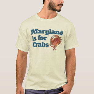 Camiseta HOMENS - Maryland é para caranguejos