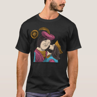 Camiseta Homens Medievais Retro Vintage Fantasy Legal Leia 