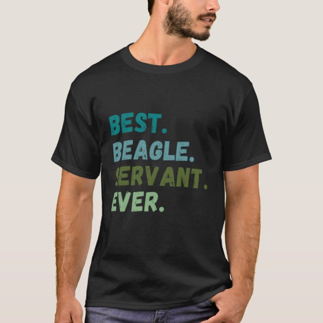 Camiseta Homens Melhor Servidora De Cachorro Alguma Vez BEA (Frente)