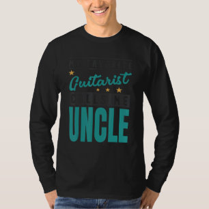 Camiseta Homens Meu guitarrista favorito me chama de tio Gu