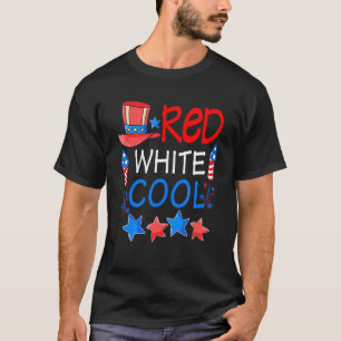 Camiseta Homens Mulheres Americanas 4 de julho Vermelho Bra