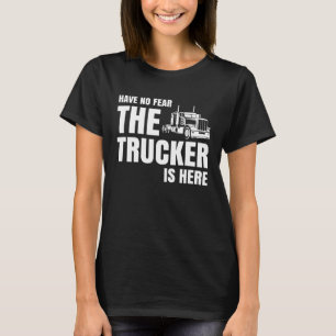 Camiseta Homens Mulheres Caminhoneiros Estrada Caminhão Gra