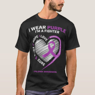 Camiseta Homens Mulheres Crianças Eu Visto Roxo Eu sou uma