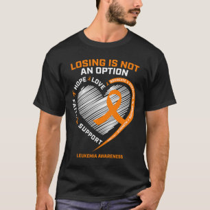 Camiseta Homens Mulheres Crianças Leucemia