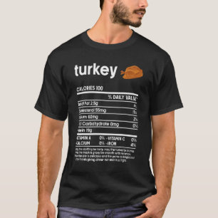 Camiseta Homens Mulheres Graças aos Fatos Nutricionais na T