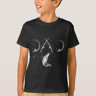 Camiseta Homens Mulheres Pescador Pai Entusiasta da Pesca P