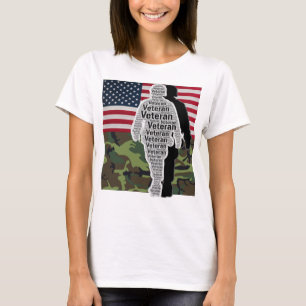 Camiseta Homens Mulheres Vítima da Camuflagem de Bandeira d
