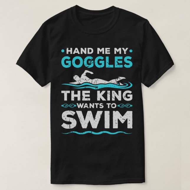 Camiseta Homens Nadar (Frente do Design)