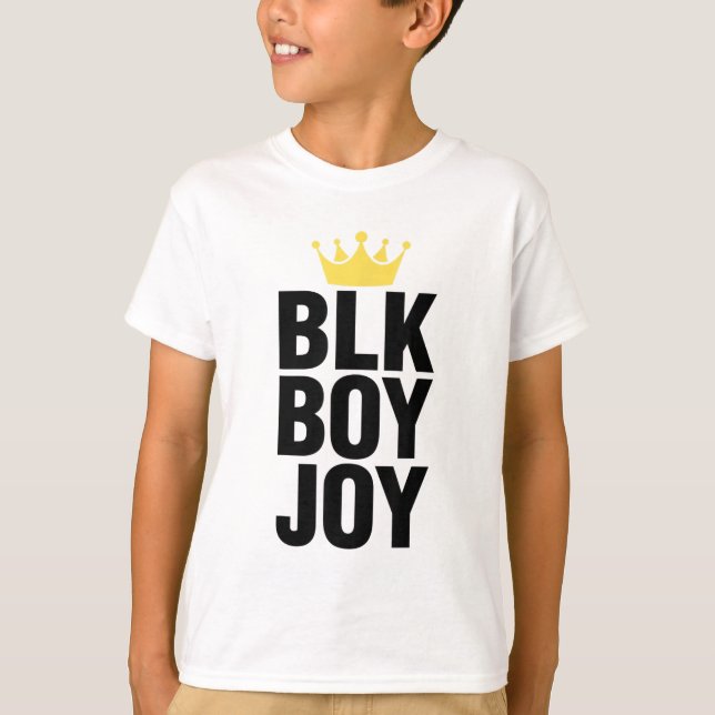 Camiseta Homens negros africanos BLK BOY empoderamento (Frente)