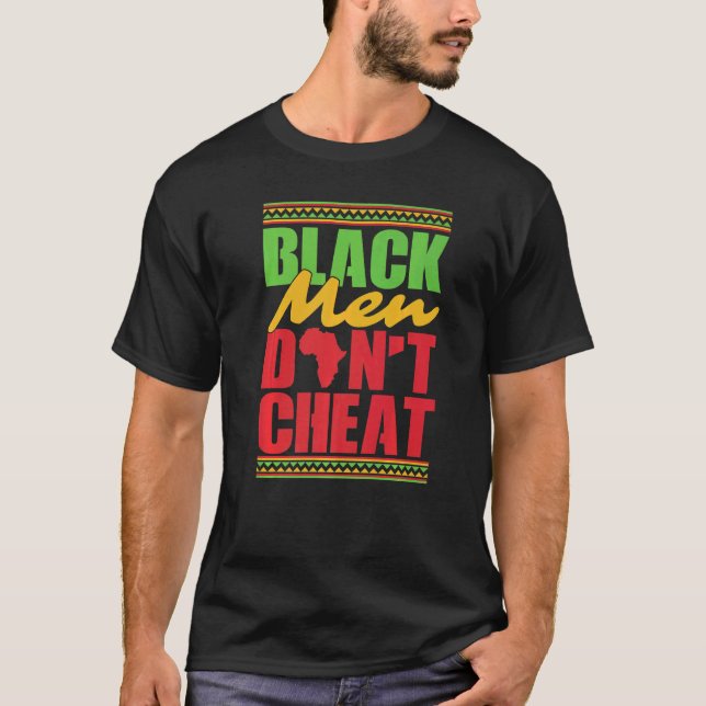 Camiseta Homens Negros Não Comem Histo Negro Africano-Ameri (Frente)