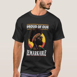 Camiseta Homens Negros Orgulhosos de Nossa Notável História