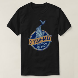 Camiseta Homens O-Pesc-Almente Aposentado Pescador Engraçad