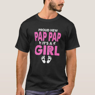 Camiseta Homens Orgulhosos Novo Pap É Um Sexo De Menina Rev