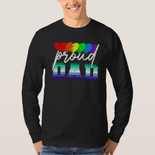 Camiseta Homens Orgulhosos Pai do Orgulho Transgênero Bande