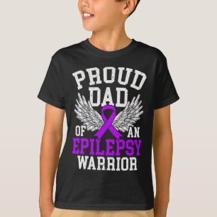 Camiseta Homens Orgulhosos Pais De Um Guerreiro Epilepsia A