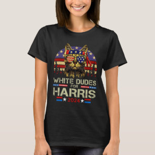 Camiseta Homens Para Kamala Harris Gama De Gato Sem Fios Pa