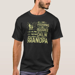 Camiseta Homens Patrióticos Dos EUA Para O Pescador Meus Am