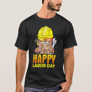 Camiseta Homens Patrióticos Felizes do Dia do Trabalho Mecâ