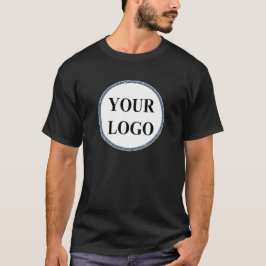Camiseta Homens Personalizados Oferecem LOGOTIPO Preto e Br