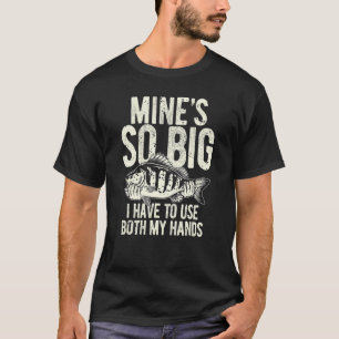 Camiseta Homens Pescador Pescando Minas Tão Grandes Que E